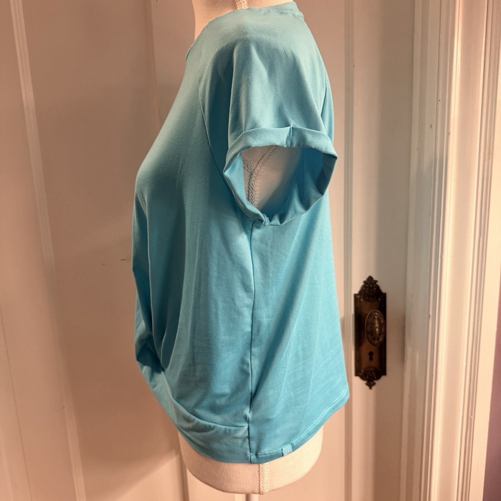 Gerry Girls Blue Twist Top‎ Athletic Top Size L 14/16 EUC - Picture 4 of 6